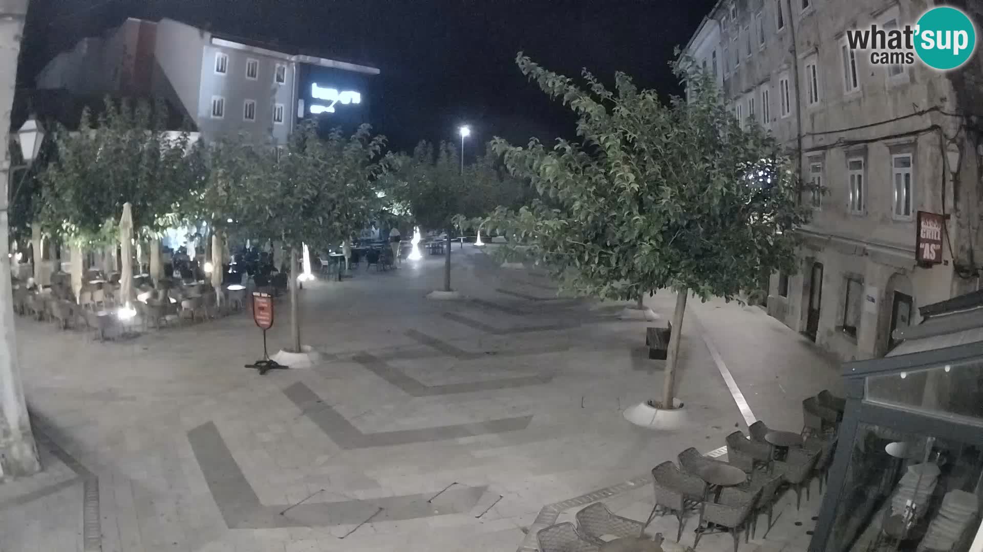 Centro della città di Senj – Piazza Pavlin – Live Cam Dalmazia
