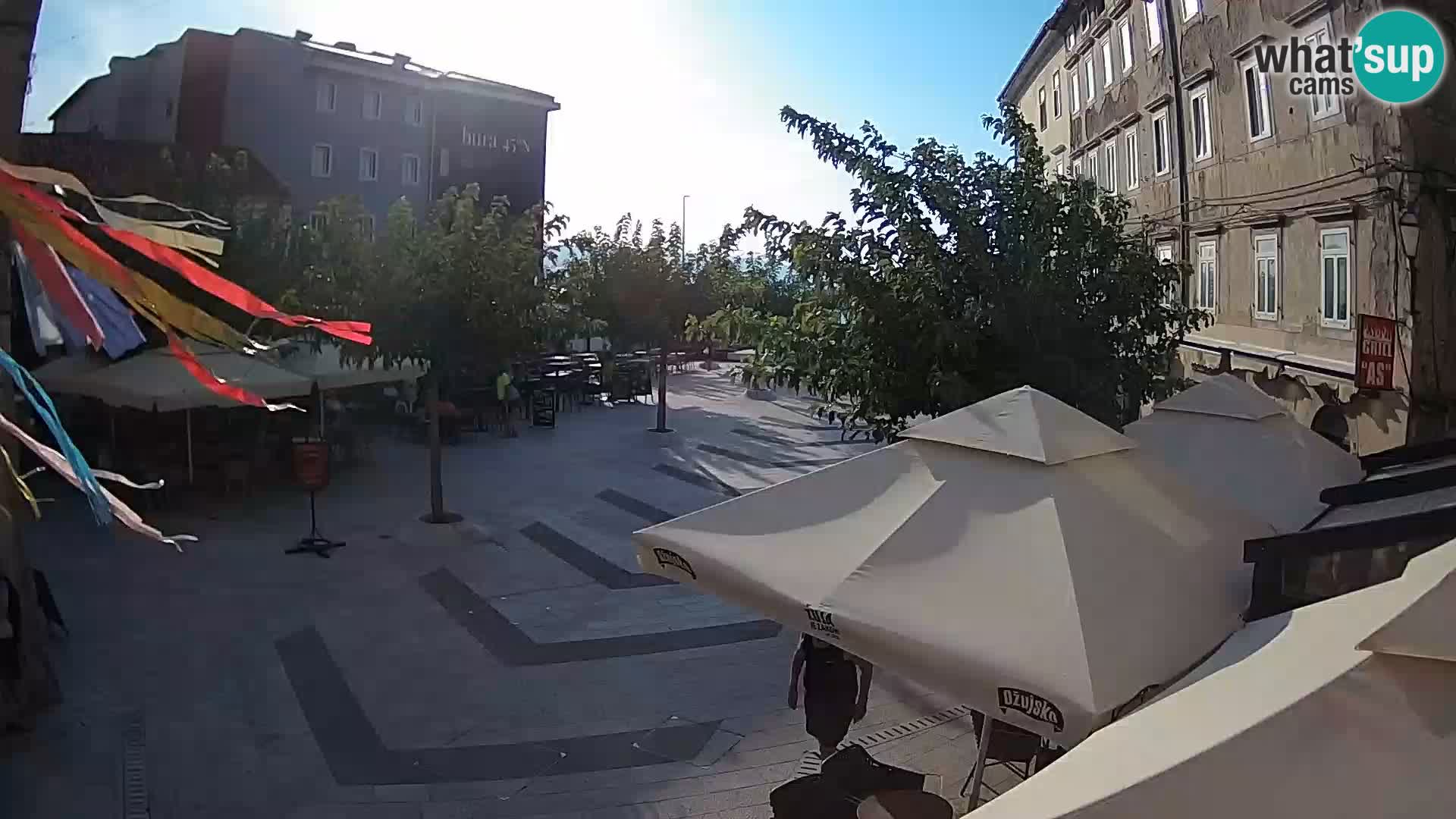 Centro de la ciudad de Senj – plaza Pavlin – Live Cam Dalmacia