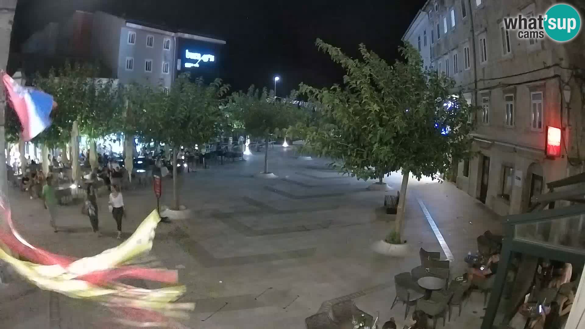 Centre de la ville de Senj – Place Pavlin – Live Cam Dalmatie