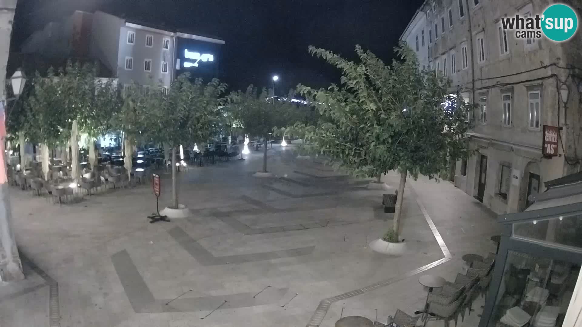 Center of Senj city – Pavlin square – Live Cam Dalmatia