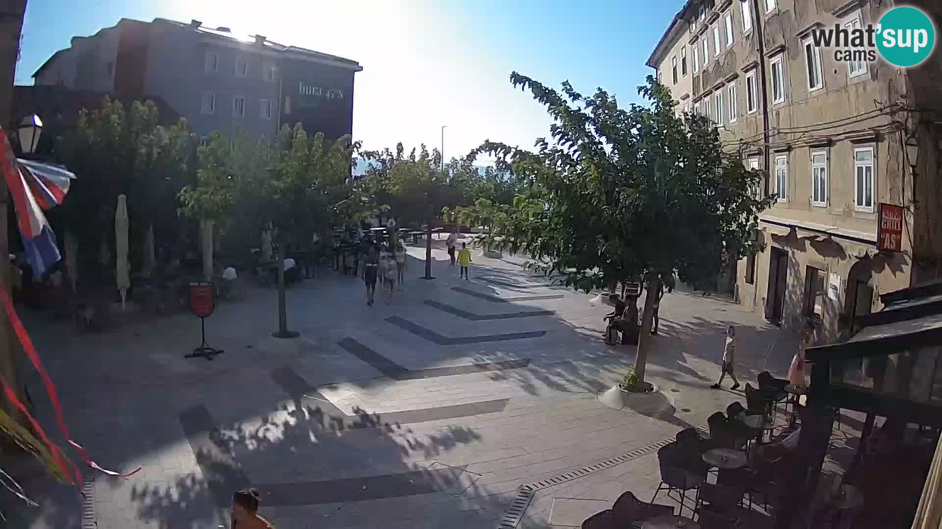 Centre de la ville de Senj – Place Pavlin – Live Cam Dalmatie