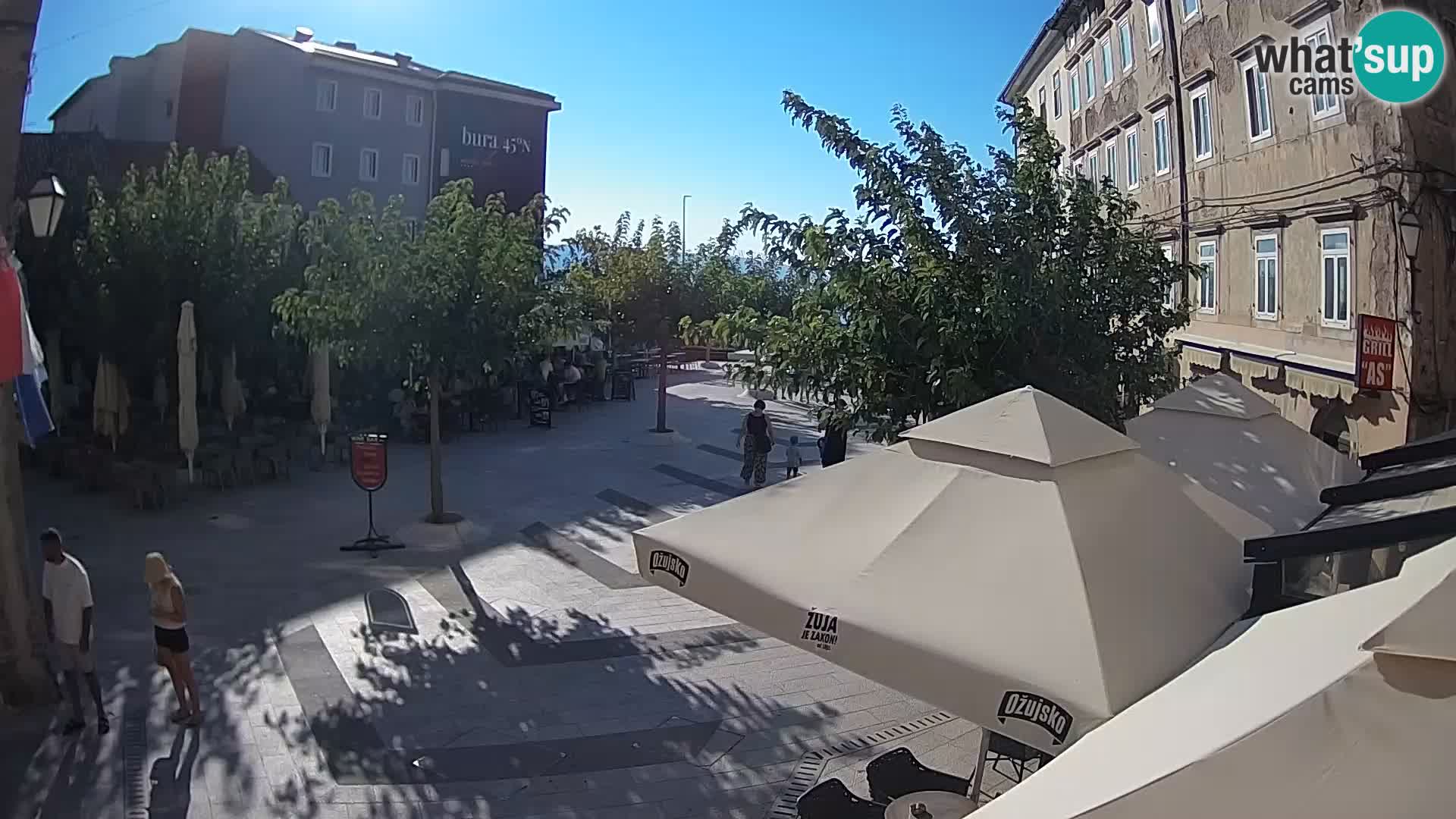 Centro de la ciudad de Senj – plaza Pavlin – Live Cam Dalmacia