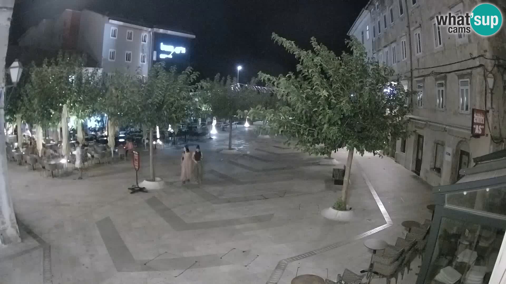 Zentrum der Stadt Senj – Pavlin platz – Live Cam Dalmatia