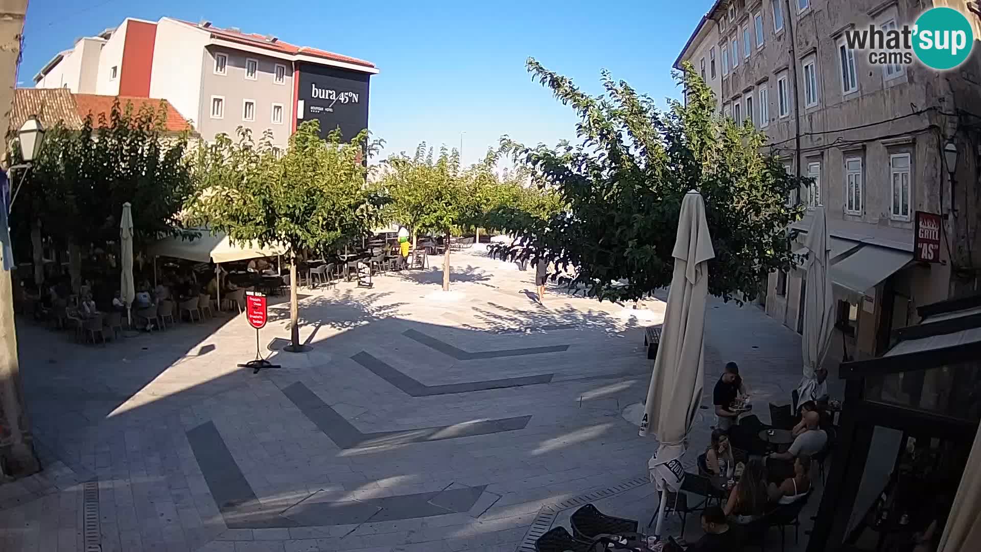 Centro della città di Senj – Piazza Pavlin – Live Cam Dalmazia