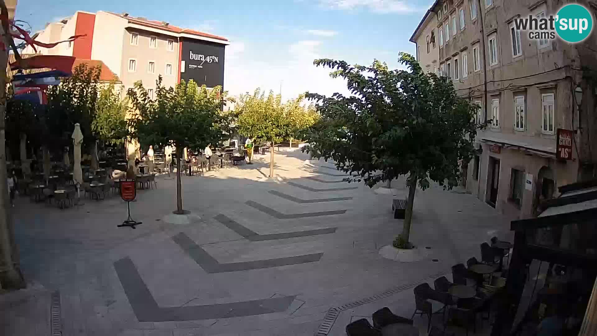 Centro della città di Senj – Piazza Pavlin – Live Cam Dalmazia