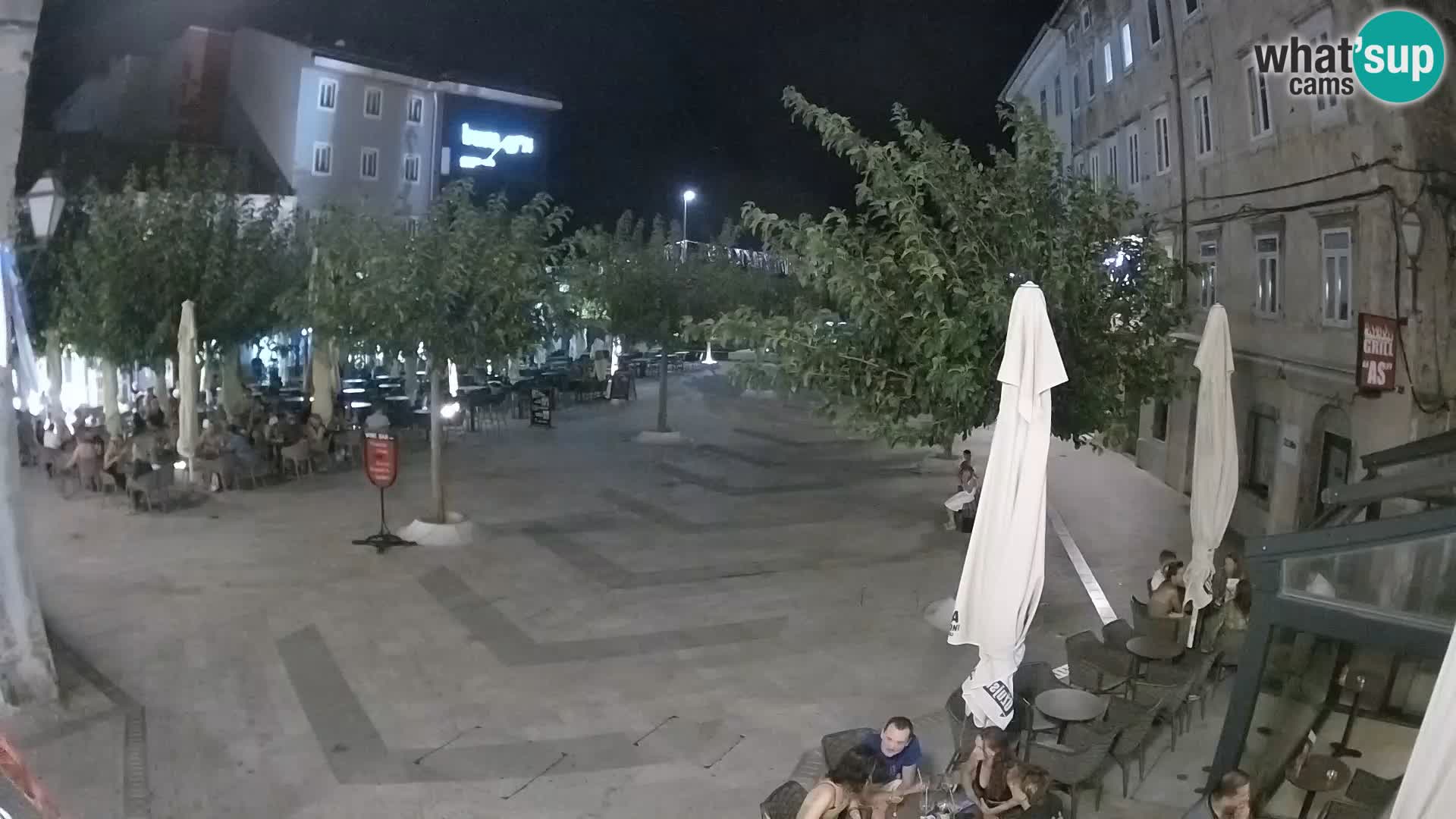 Zentrum der Stadt Senj – Pavlin platz – Live Cam Dalmatia