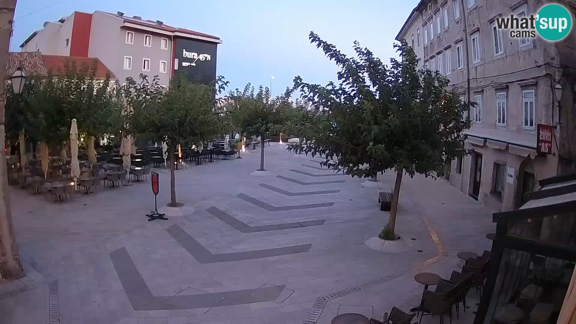 Center of Senj city – Pavlin square – Live Cam Dalmatia