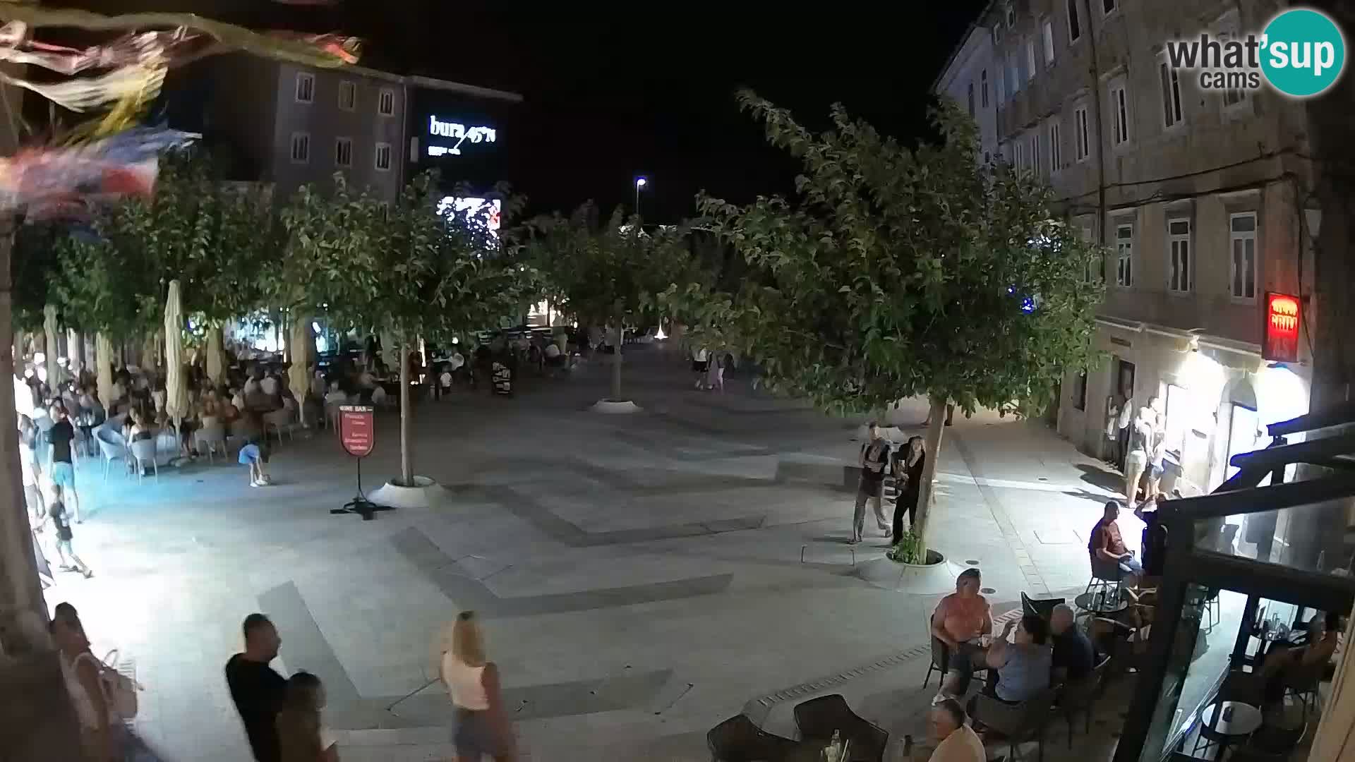 Center of Senj city – Pavlin square – Live Cam Dalmatia