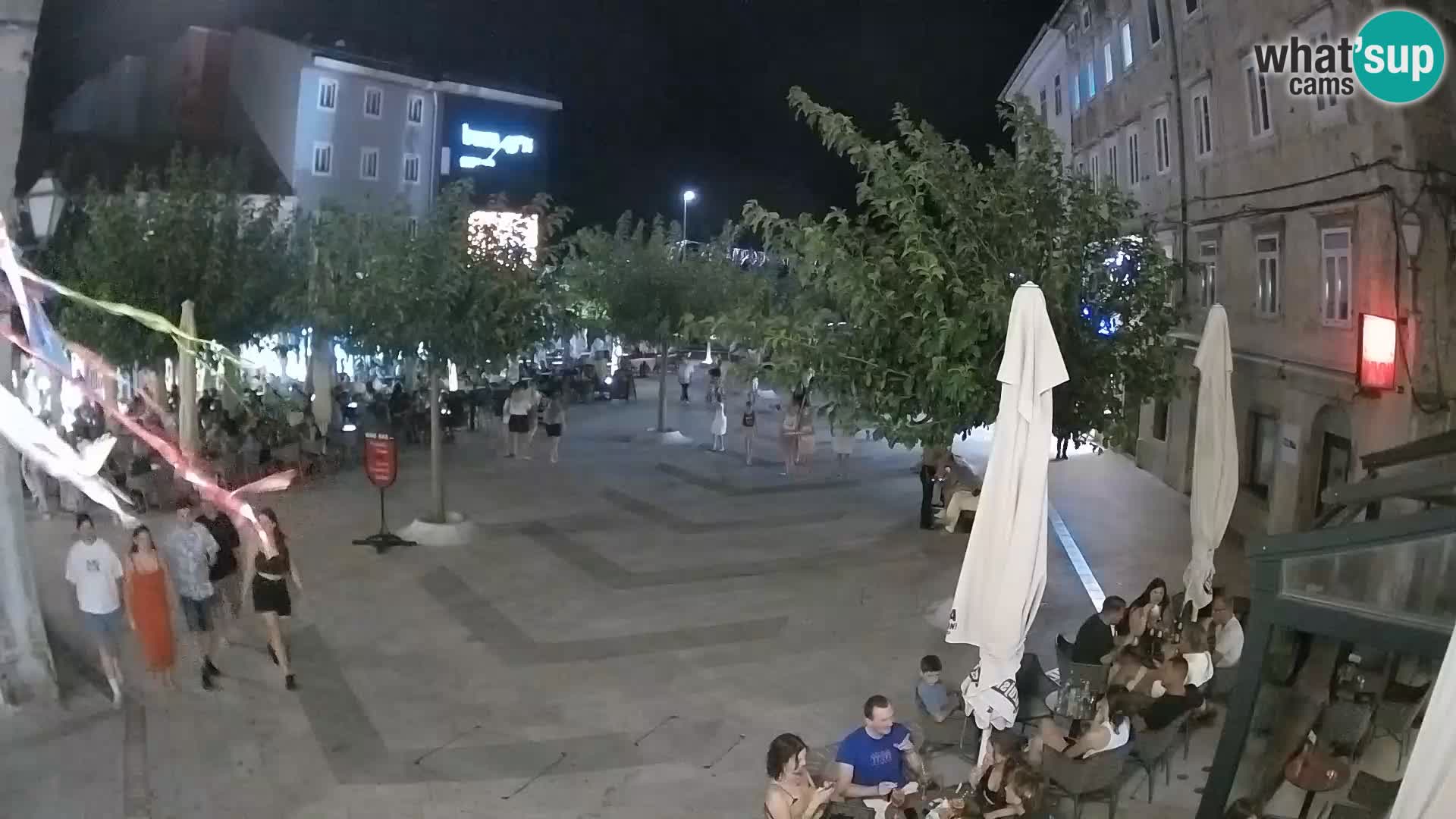 Zentrum der Stadt Senj – Pavlin platz – Live Cam Dalmatia