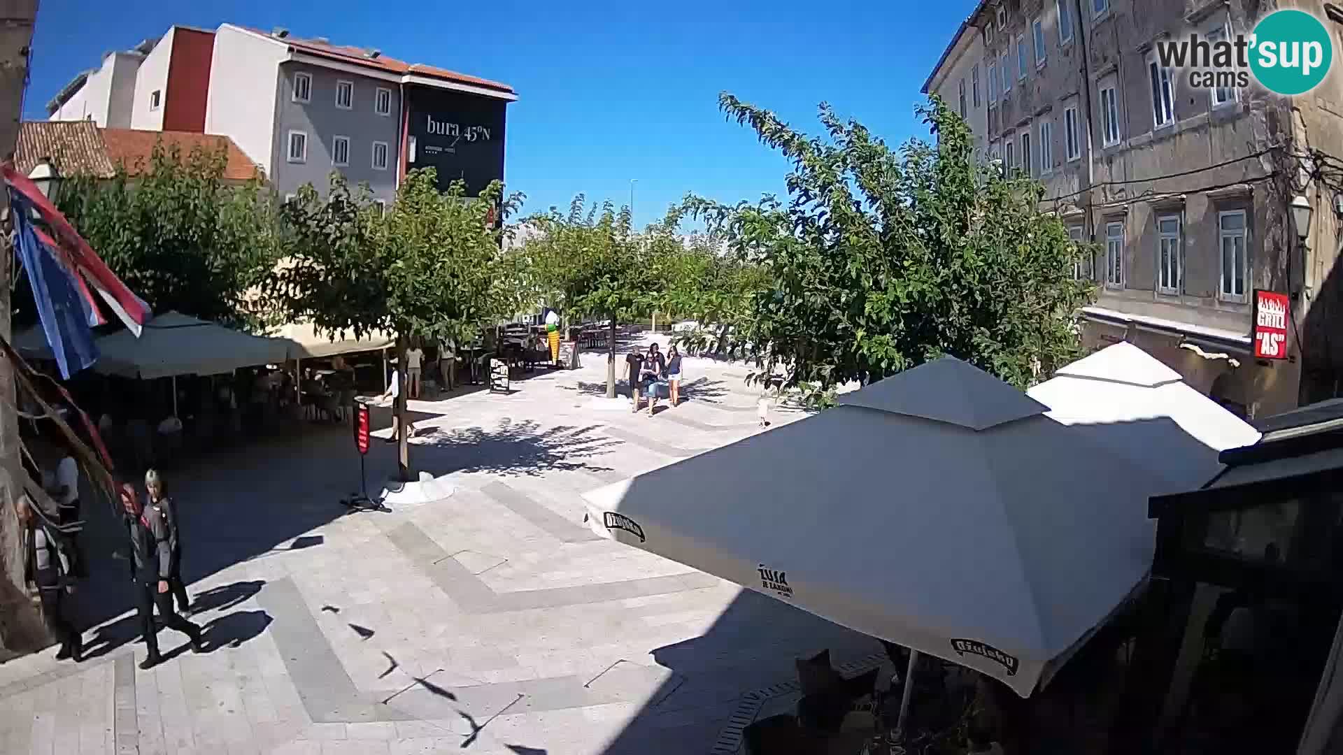 Center of Senj city – Pavlin square – Live Cam Dalmatia