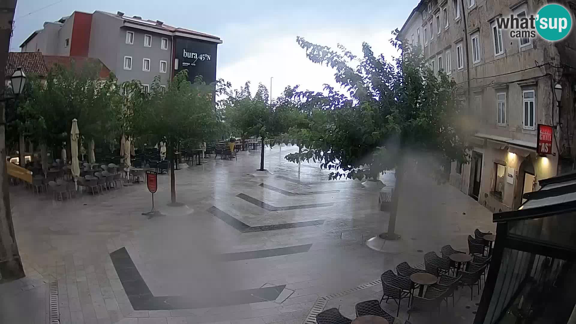 Centre de la ville de Senj – Place Pavlin – Live Cam Dalmatie