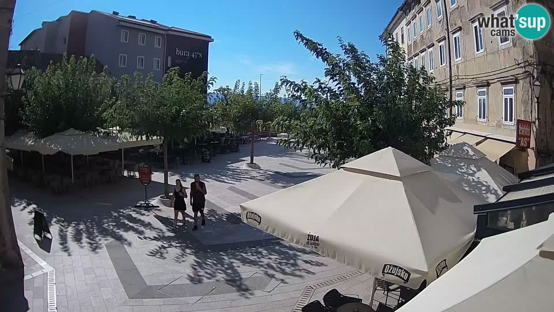 Center of Senj city – Pavlin square – Live Cam Dalmatia