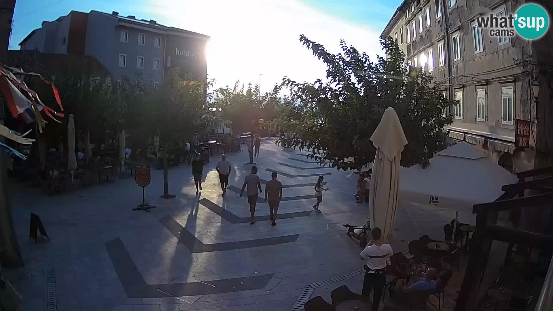 Centre de la ville de Senj – Place Pavlin – Live Cam Dalmatie