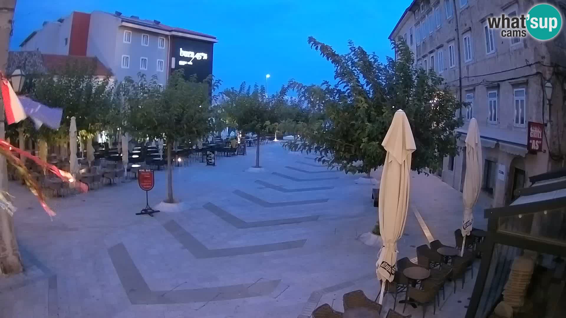 Center of Senj city – Pavlin square – Live Cam Dalmatia