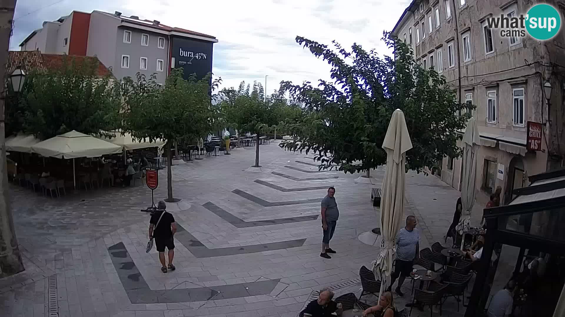 Centro della città di Senj – Piazza Pavlin – Live Cam Dalmazia