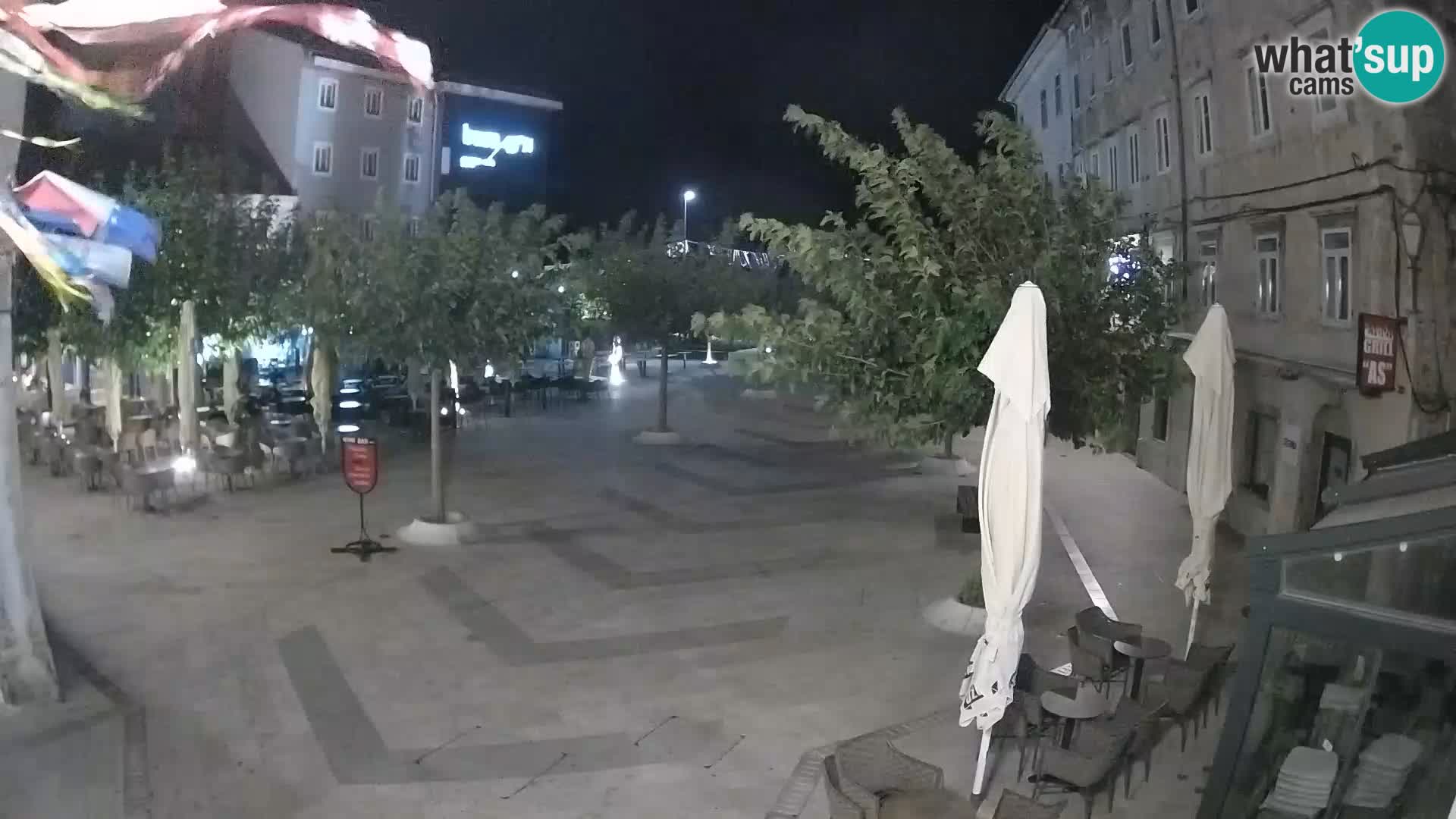 Centro de la ciudad de Senj – plaza Pavlin – Live Cam Dalmacia