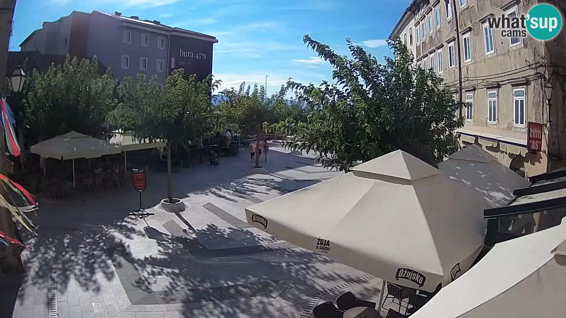 Center of Senj city – Pavlin square – Live Cam Dalmatia