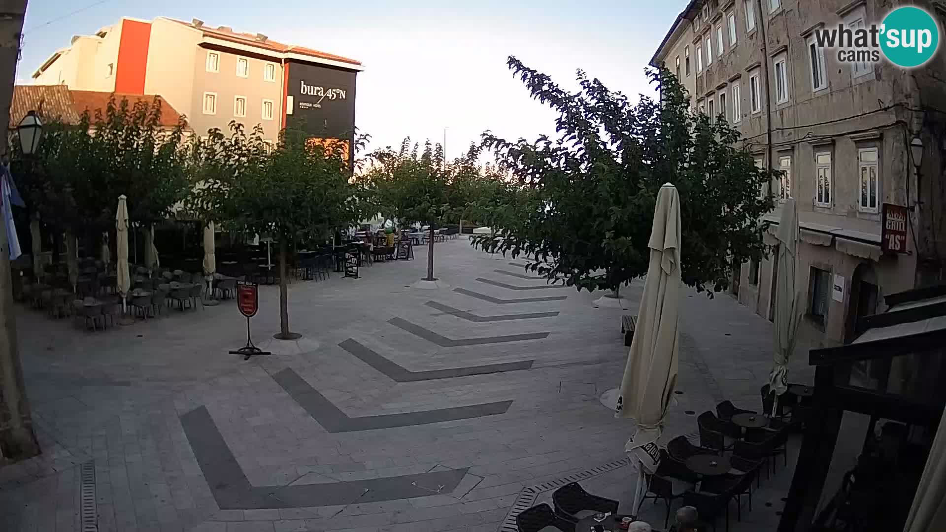 Centre de la ville de Senj – Place Pavlin – Live Cam Dalmatie