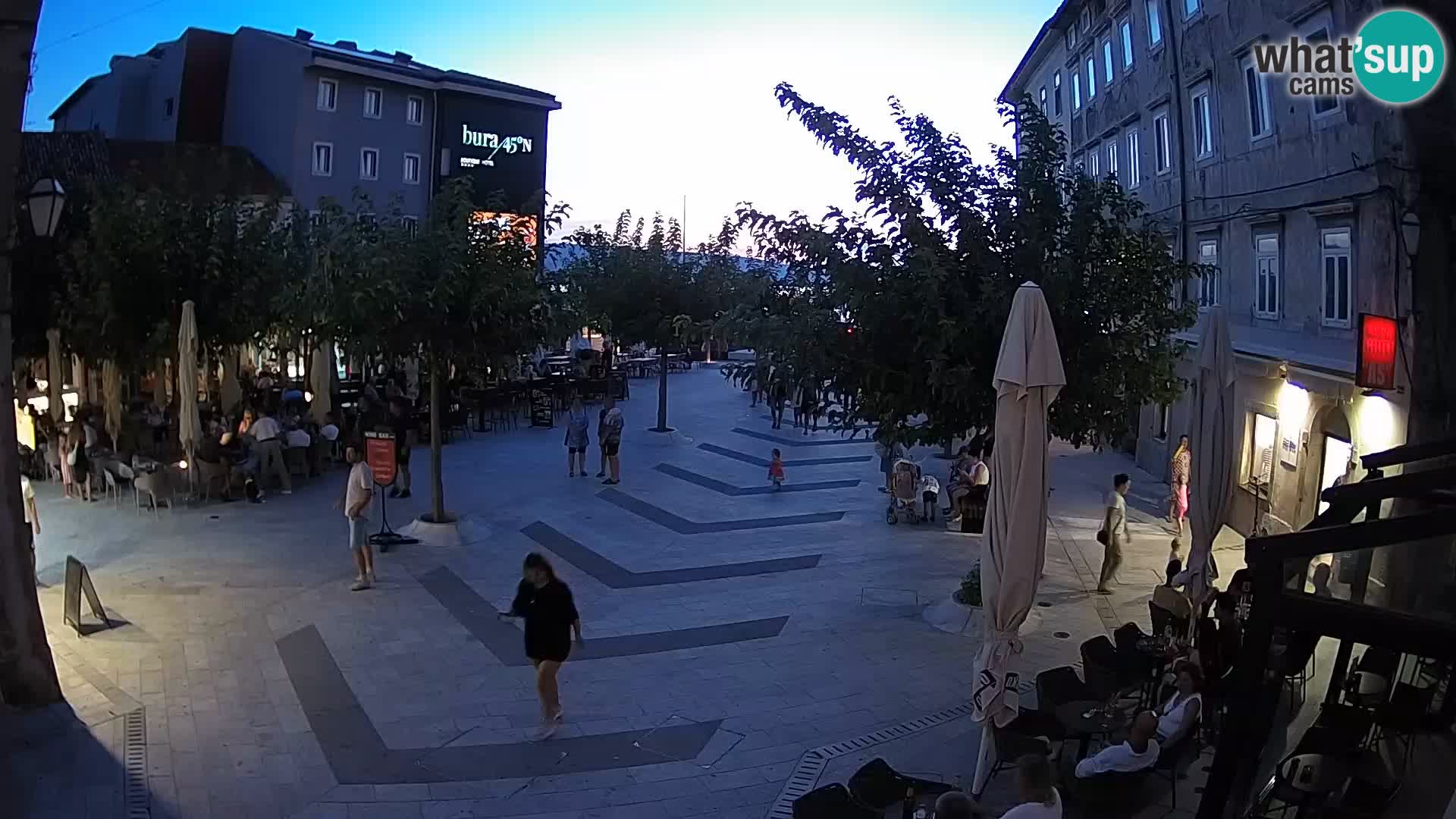 Center of Senj city – Pavlin square – Live Cam Dalmatia
