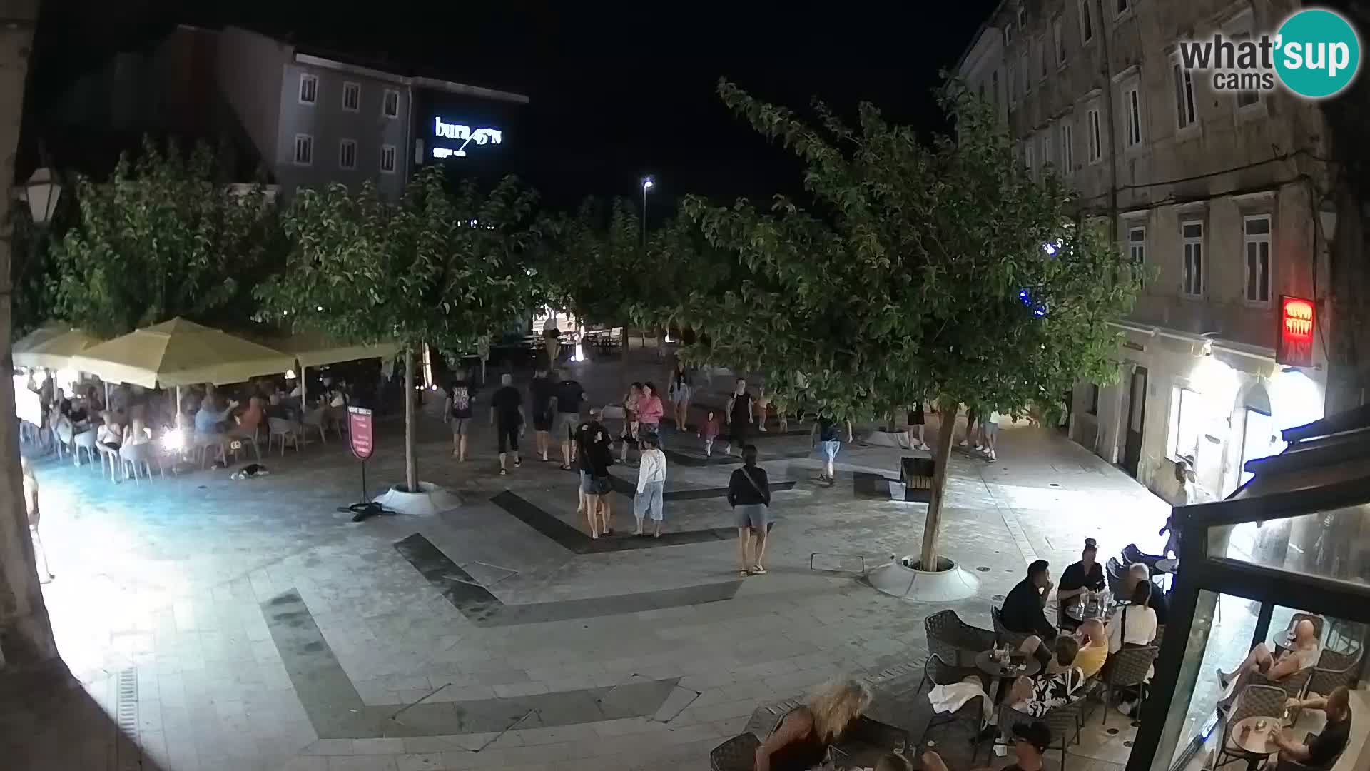 Centro della città di Senj – Piazza Pavlin – Live Cam Dalmazia