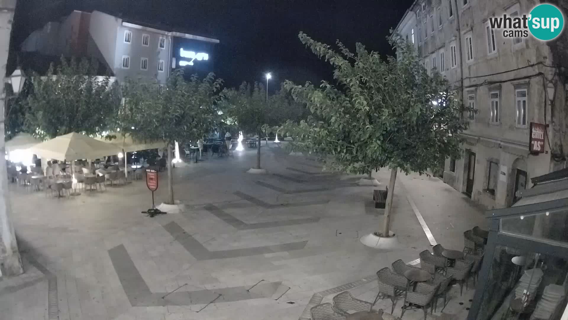 Center of Senj city – Pavlin square – Live Cam Dalmatia
