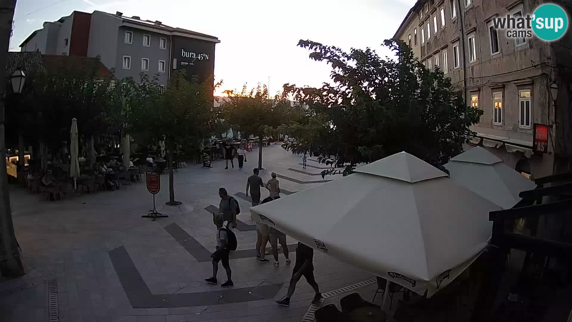 Centro della città di Senj – Piazza Pavlin – Live Cam Dalmazia