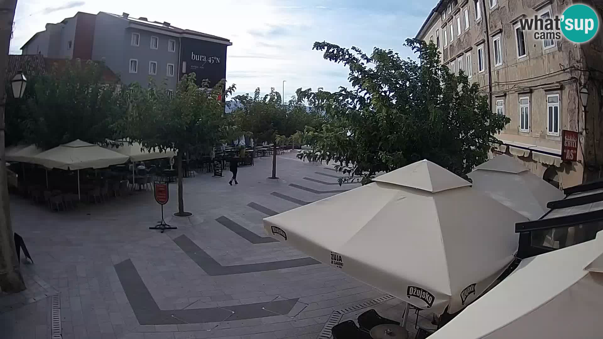 Center of Senj city – Pavlin square – Live Cam Dalmatia