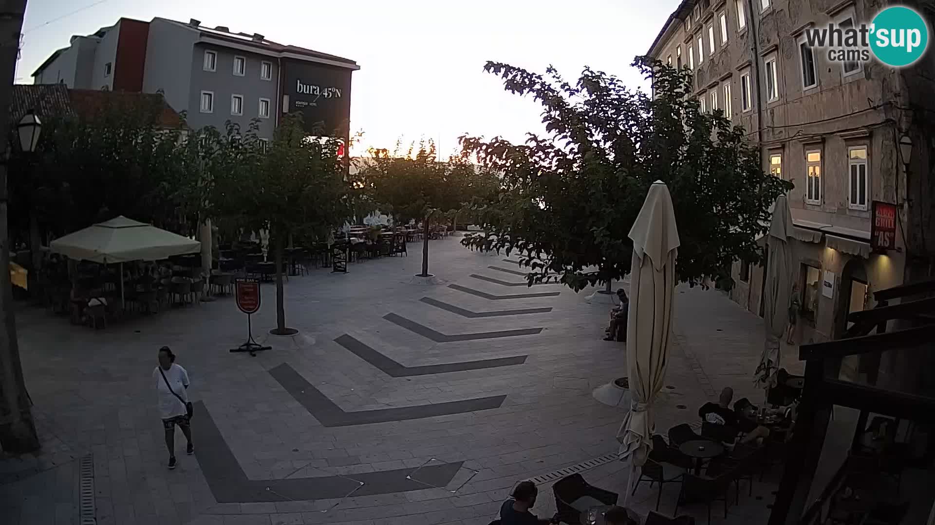 Centre de la ville de Senj – Place Pavlin – Live Cam Dalmatie