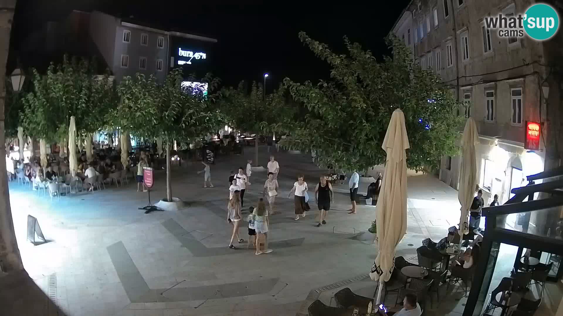 Centre de la ville de Senj – Place Pavlin – Live Cam Dalmatie