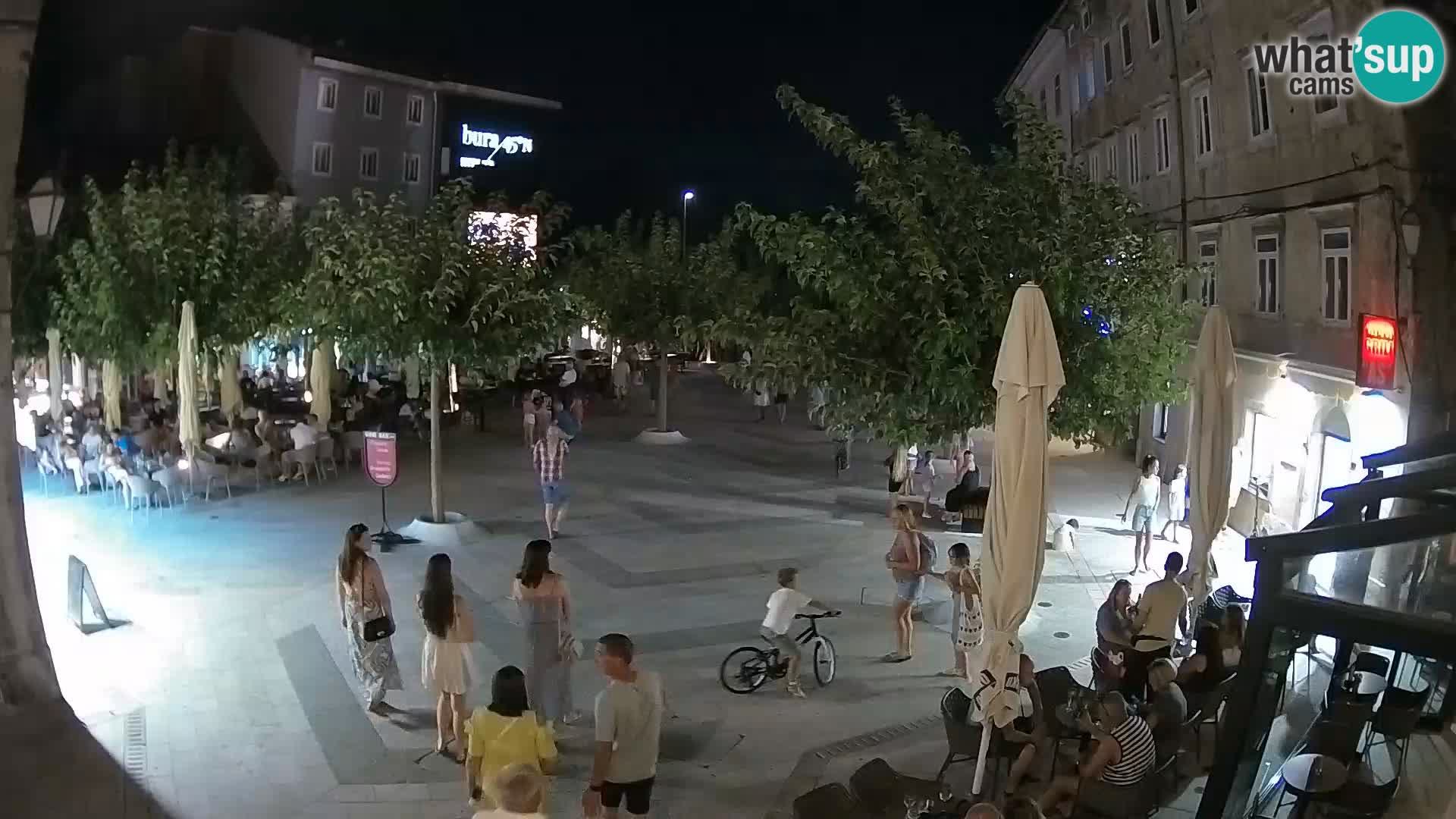 Centre de la ville de Senj – Place Pavlin – Live Cam Dalmatie