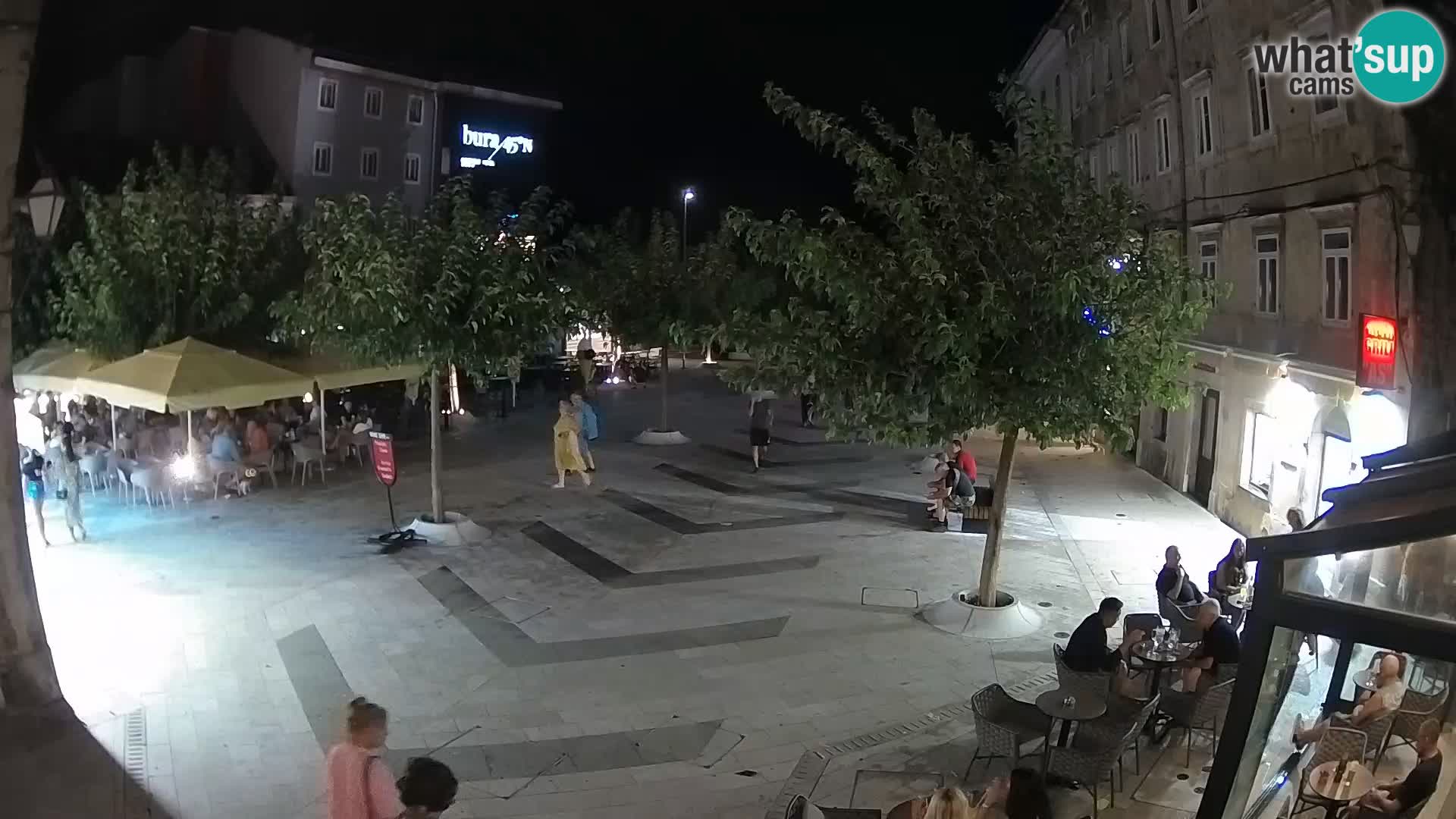 Zentrum der Stadt Senj – Pavlin platz – Live Cam Dalmatia