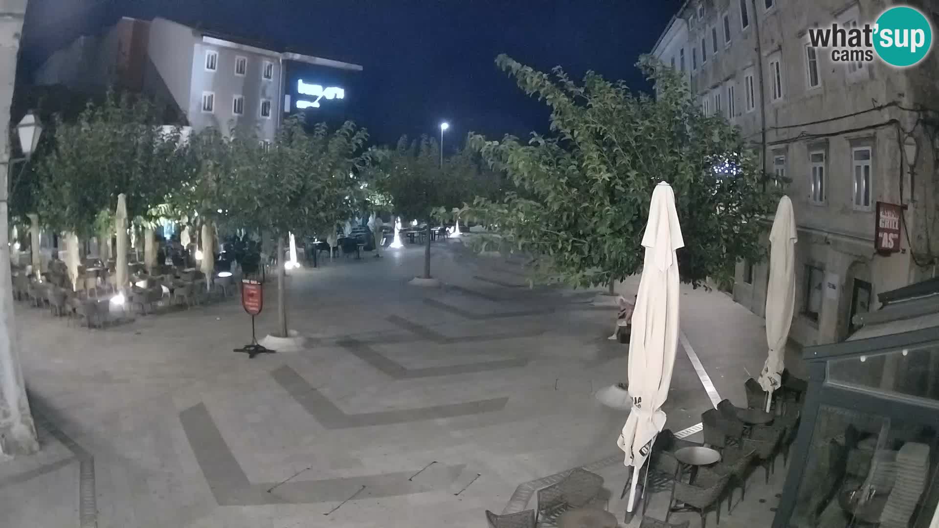 Centre de la ville de Senj – Place Pavlin – Live Cam Dalmatie