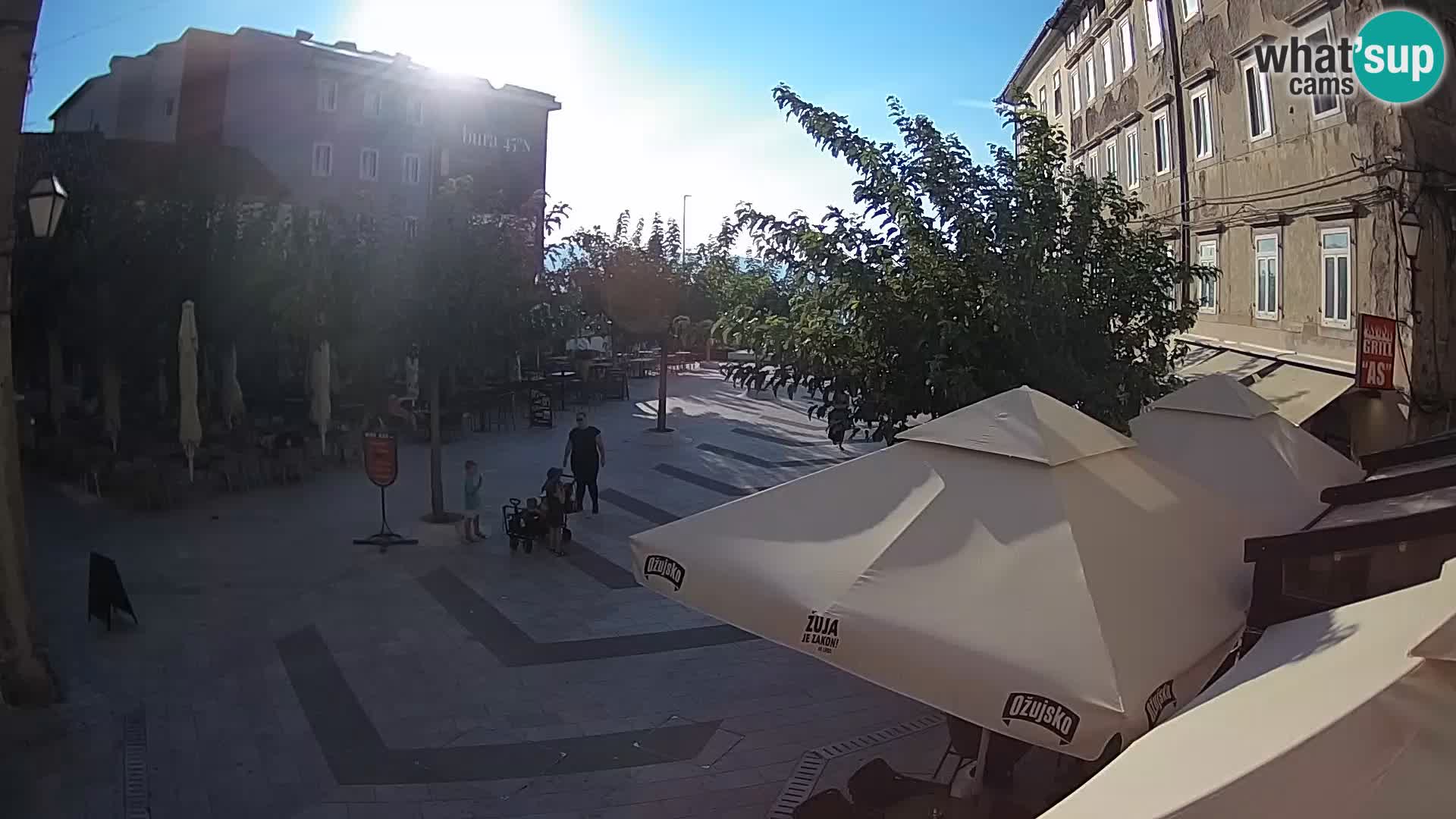 Center of Senj city – Pavlin square – Live Cam Dalmatia
