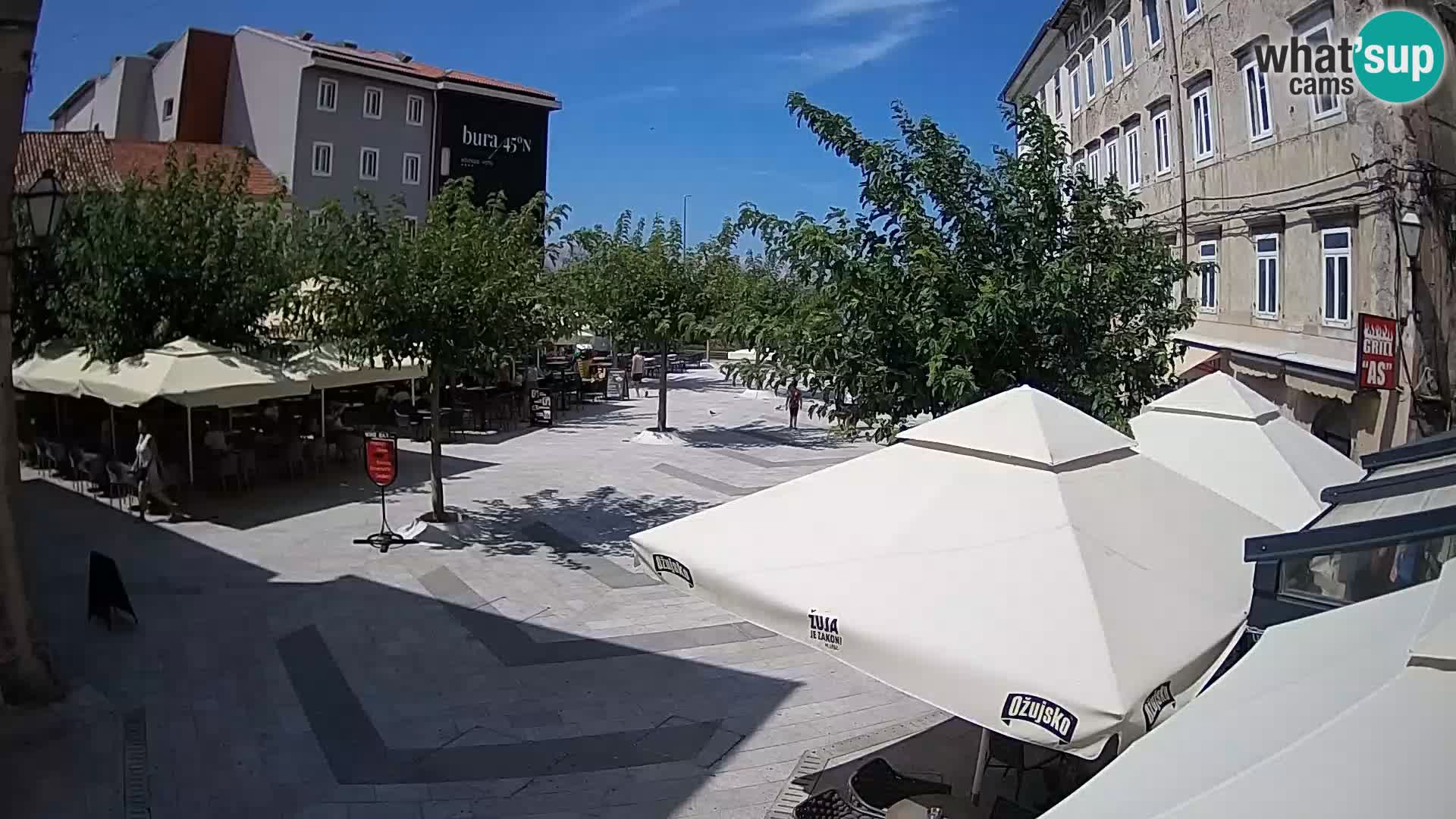 Center of Senj city – Pavlin square – Live Cam Dalmatia