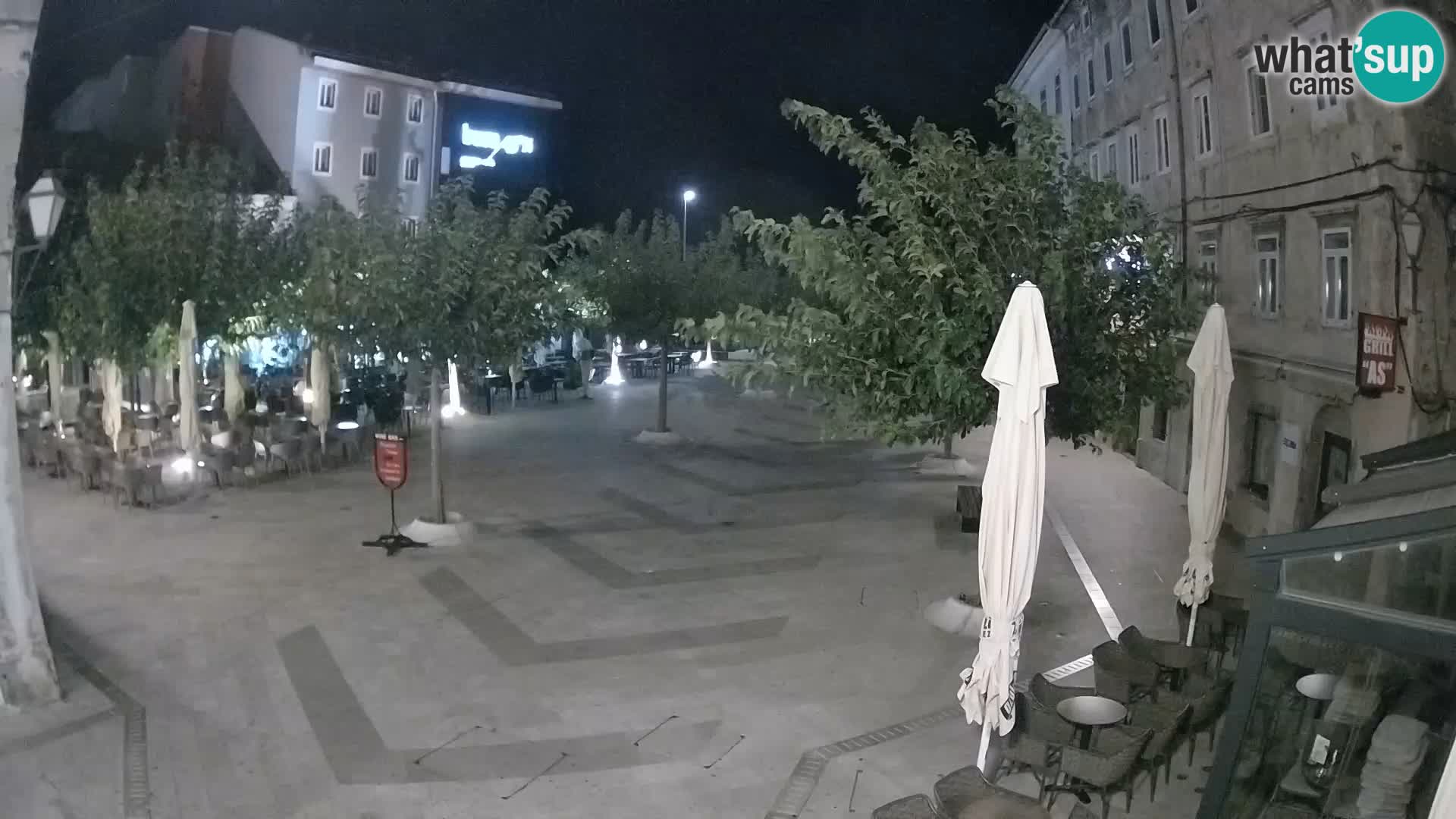 Centre de la ville de Senj – Place Pavlin – Live Cam Dalmatie