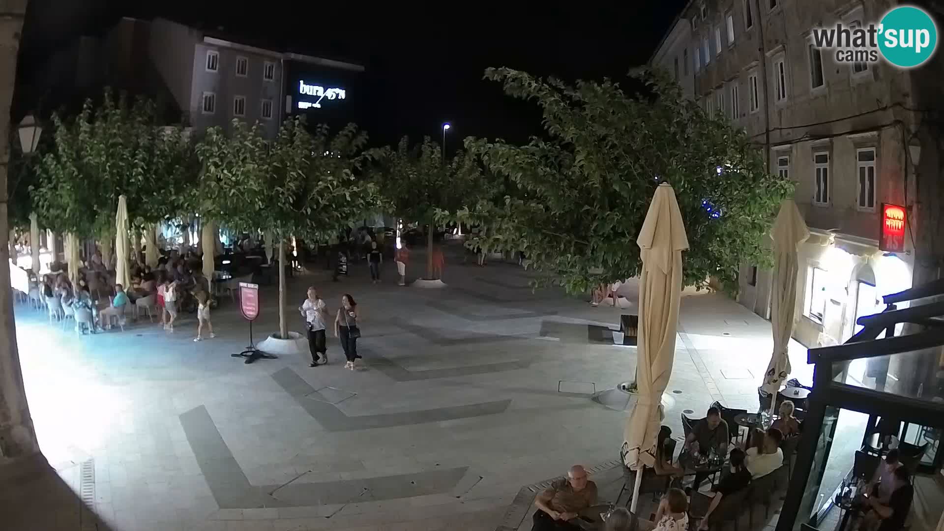Zentrum der Stadt Senj – Pavlin platz – Live Cam Dalmatia