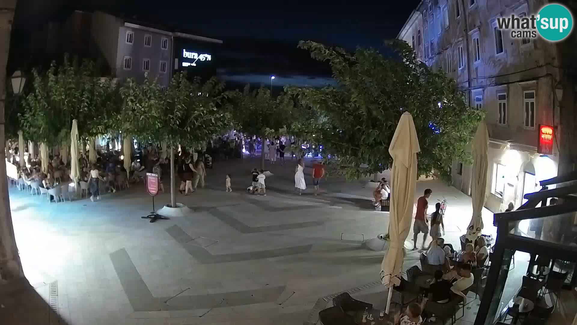 Centre de la ville de Senj – Place Pavlin – Live Cam Dalmatie