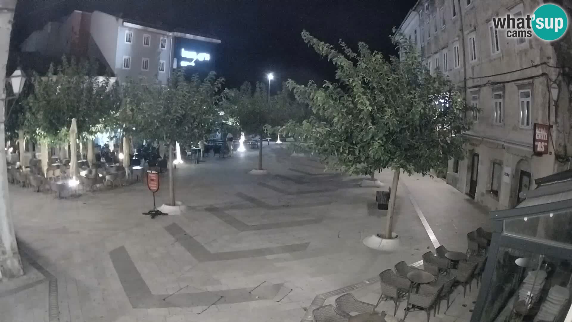Center of Senj city – Pavlin square – Live Cam Dalmatia