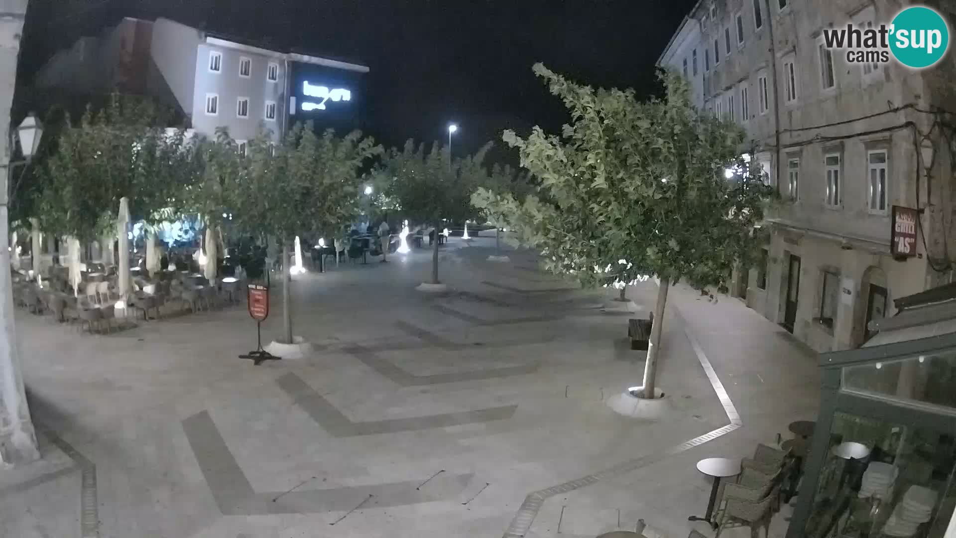 Zentrum der Stadt Senj – Pavlin platz – Live Cam Dalmatia