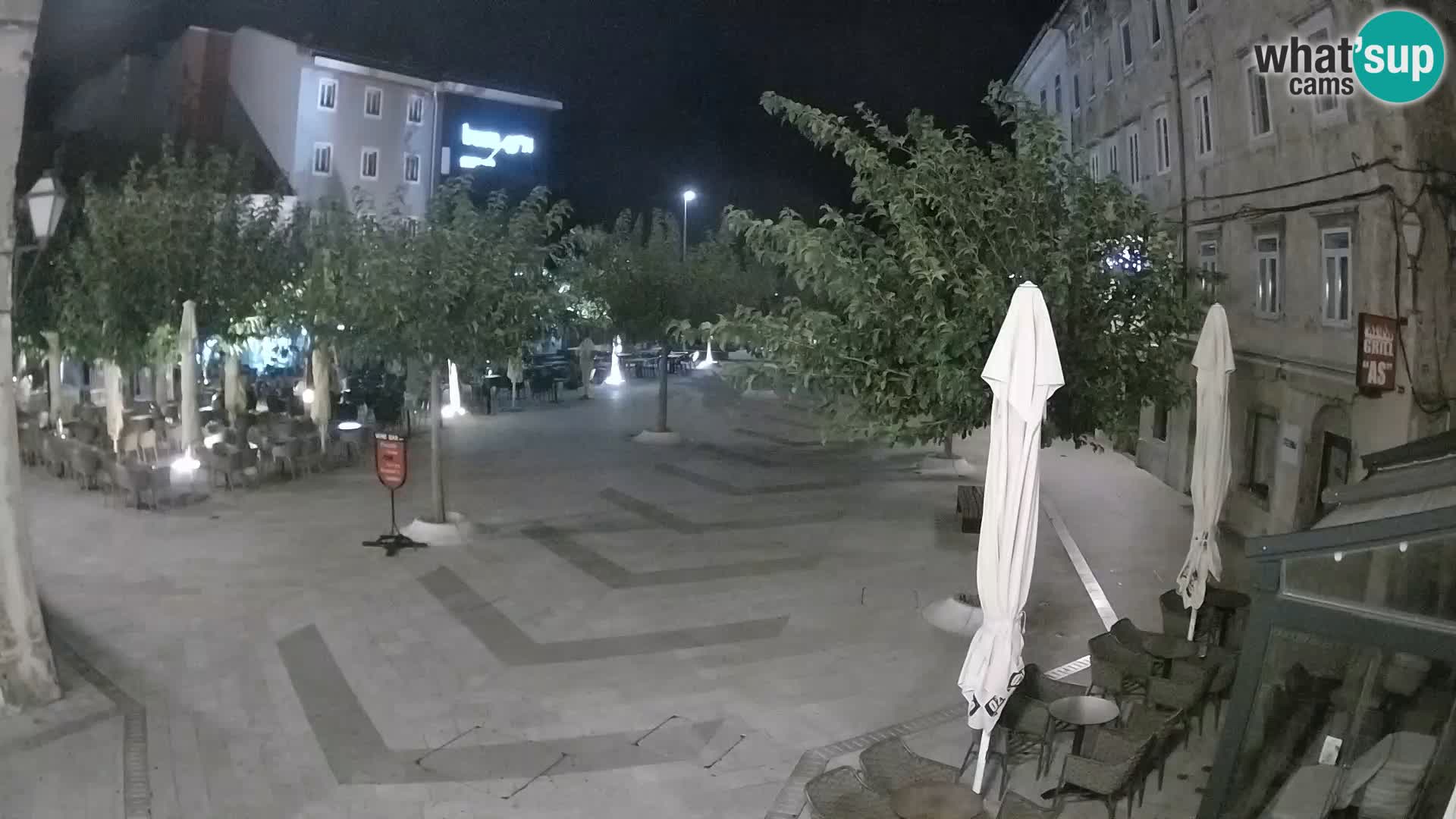 Center of Senj city – Pavlin square – Live Cam Dalmatia