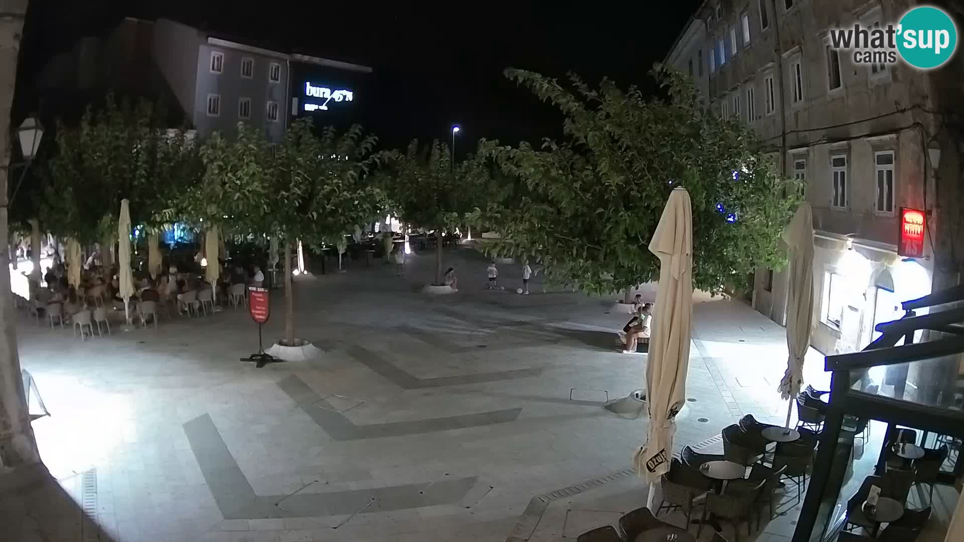 Centre de la ville de Senj – Place Pavlin – Live Cam Dalmatie