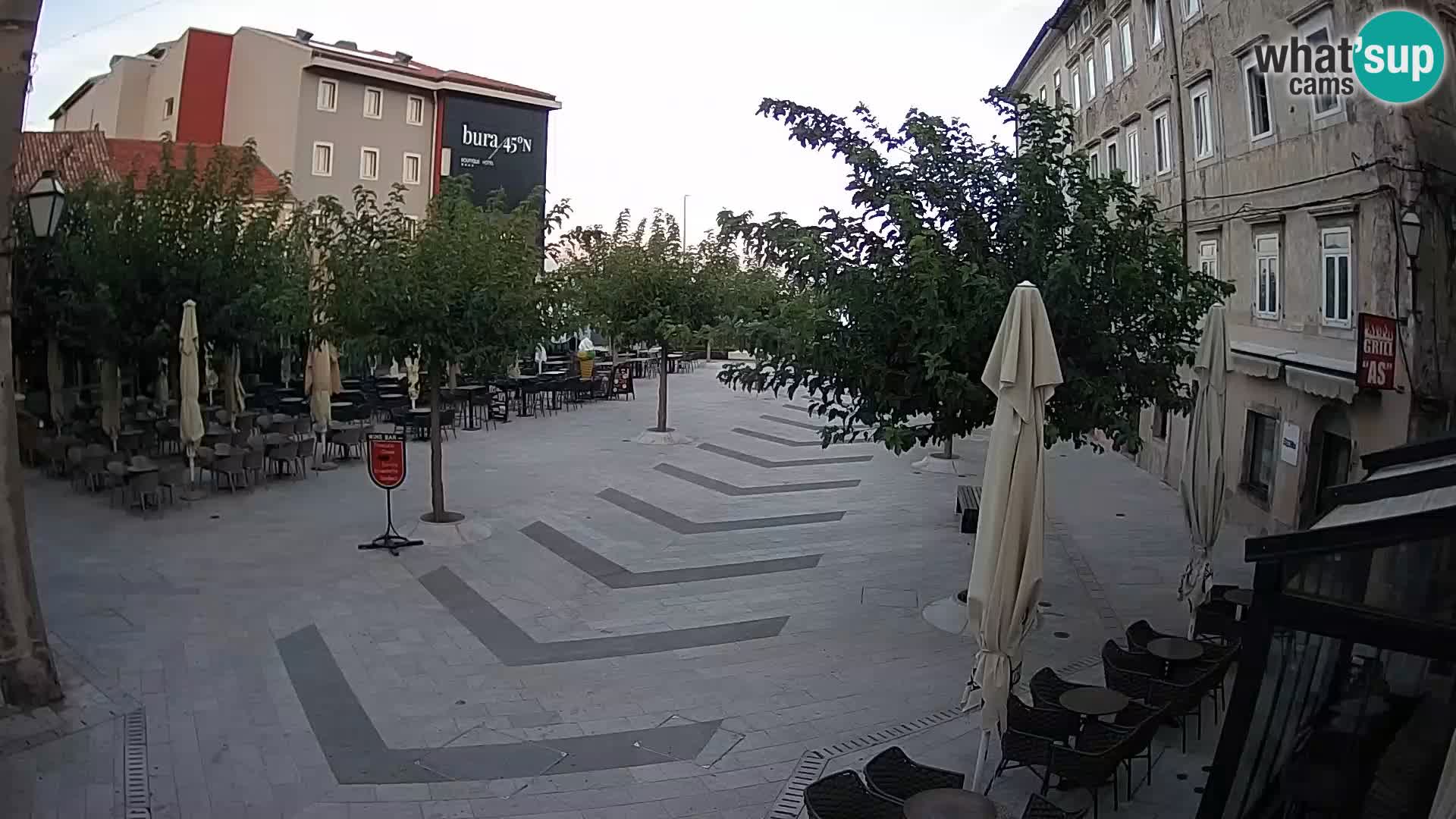 Center of Senj city – Pavlin square – Live Cam Dalmatia
