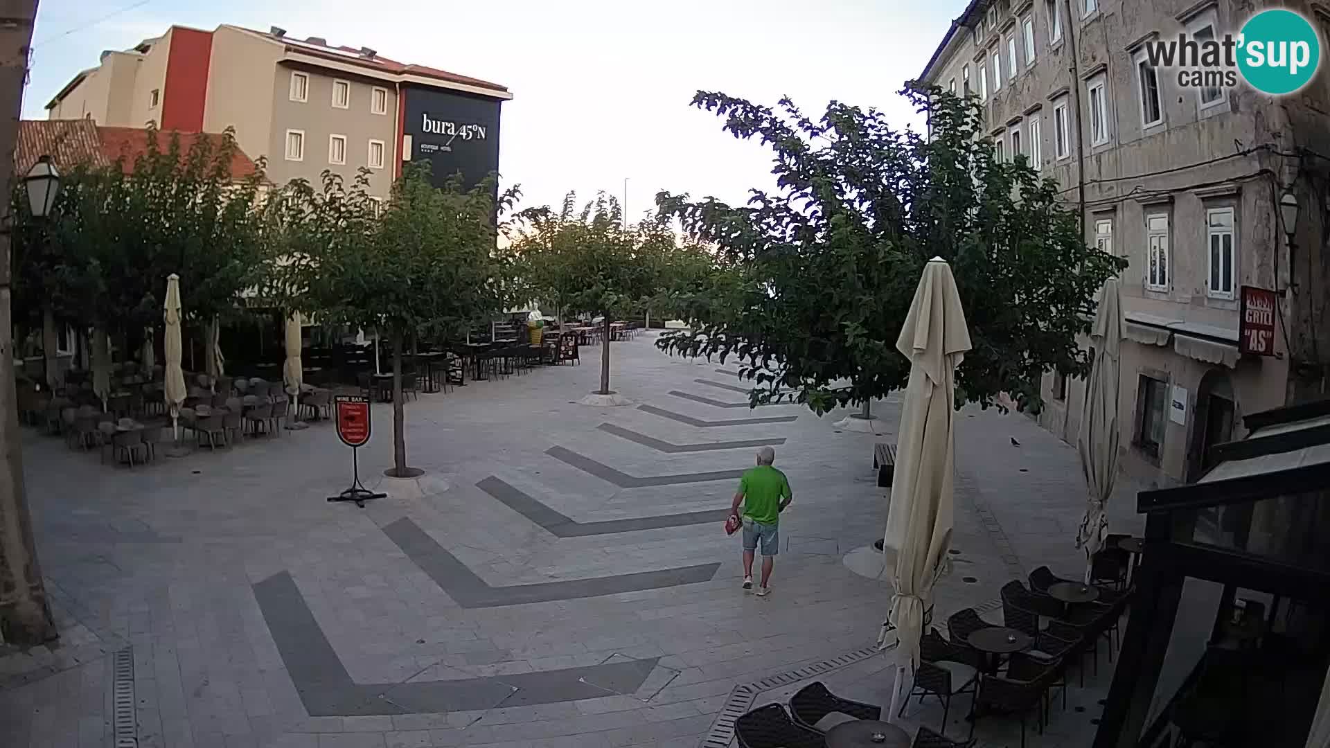 Center of Senj city – Pavlin square – Live Cam Dalmatia