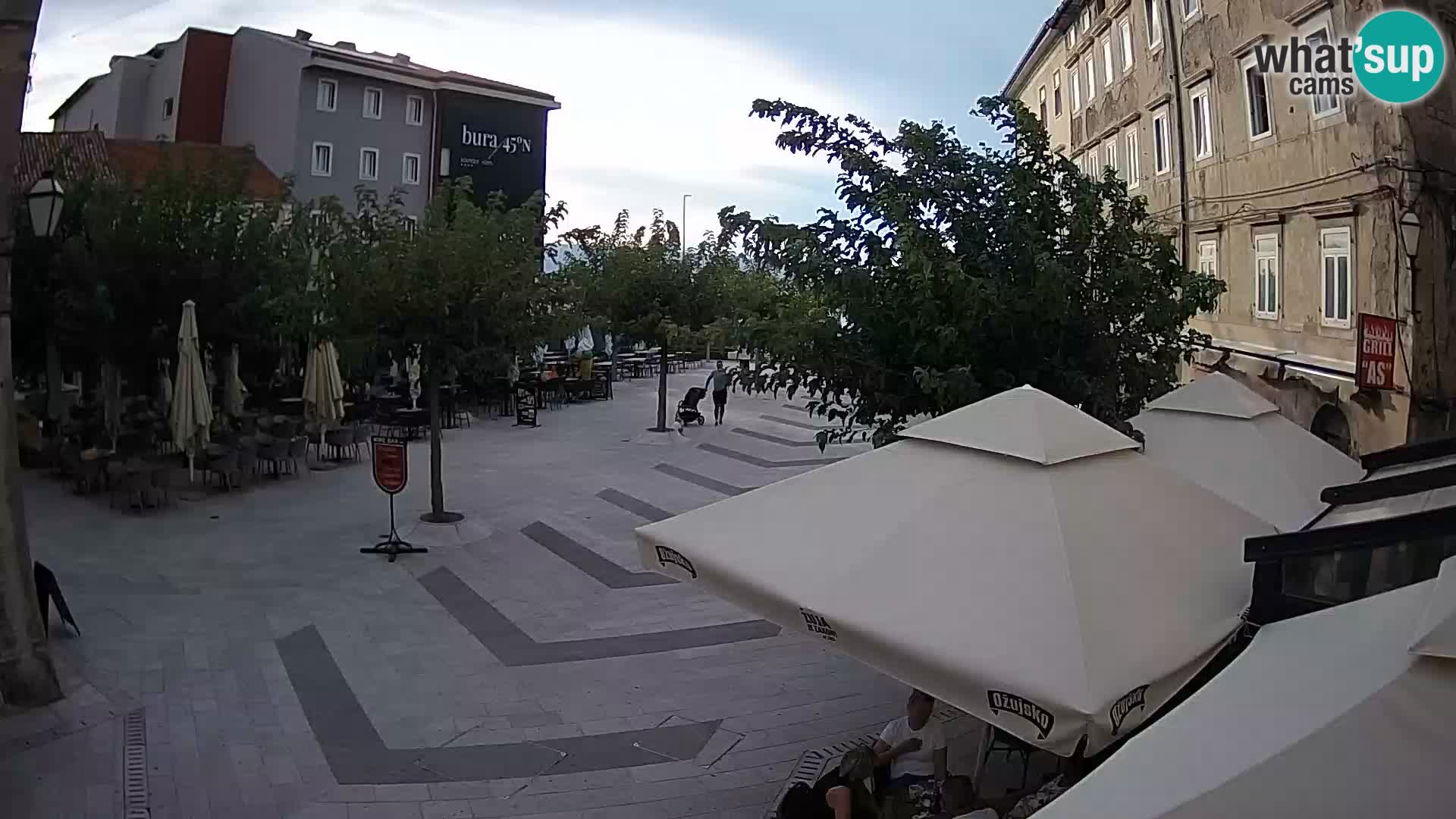 Centro della città di Senj – Piazza Pavlin – Live Cam Dalmazia