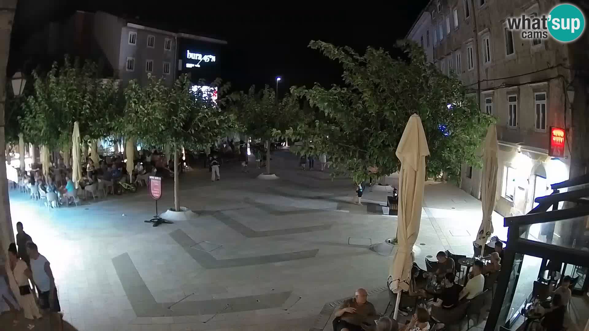 Centro della città di Senj – Piazza Pavlin – Live Cam Dalmazia