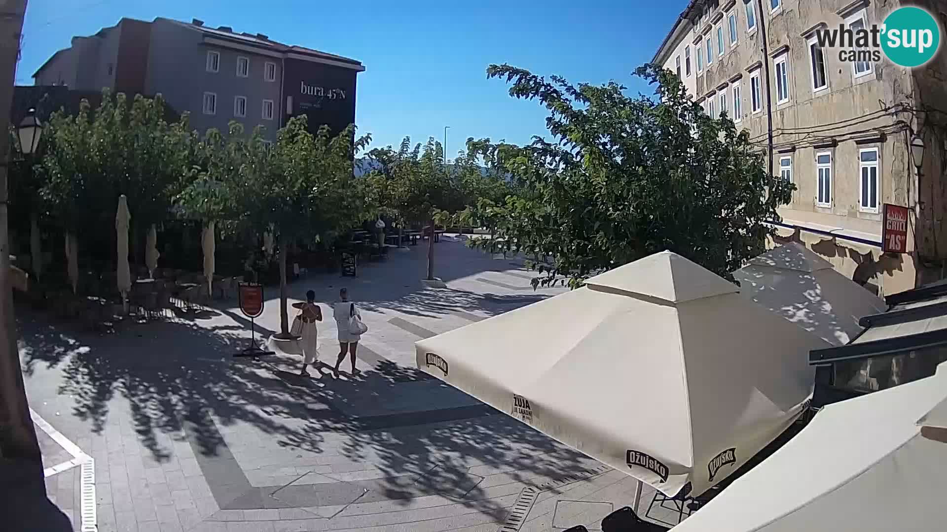 Centro de la ciudad de Senj – plaza Pavlin – Live Cam Dalmacia