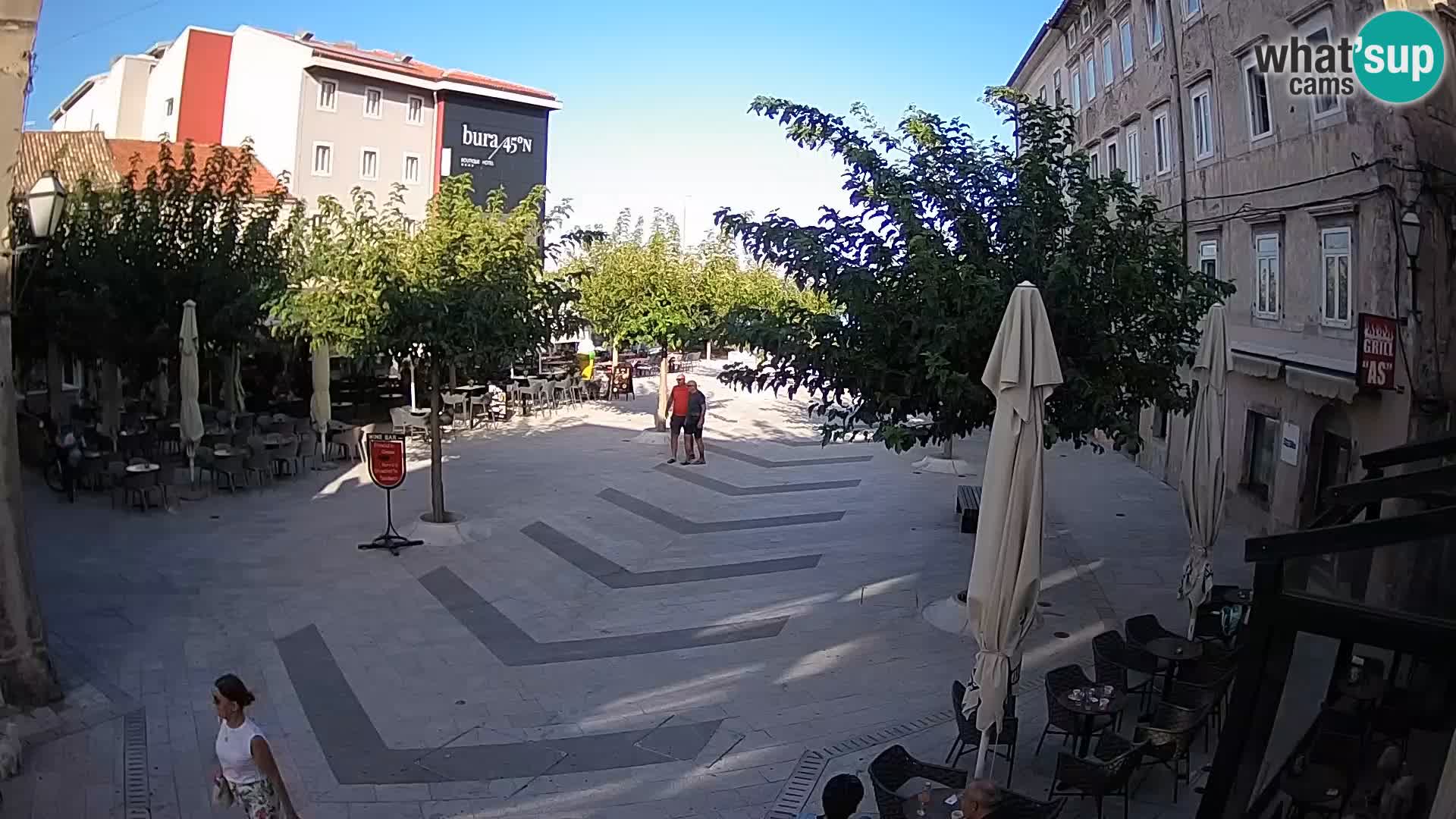 Centre de la ville de Senj – Place Pavlin – Live Cam Dalmatie