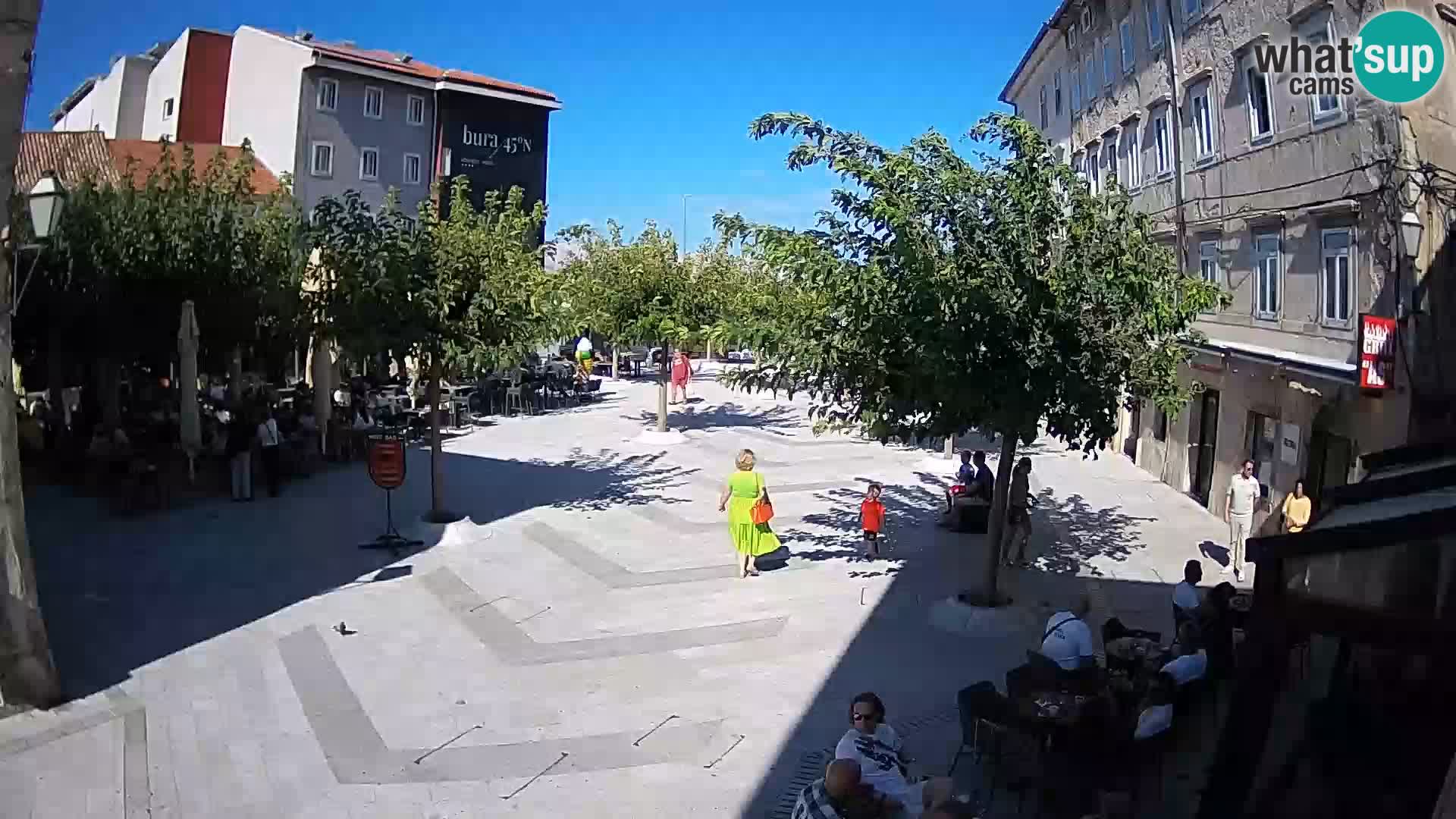 Center of Senj city – Pavlin square – Live Cam Dalmatia