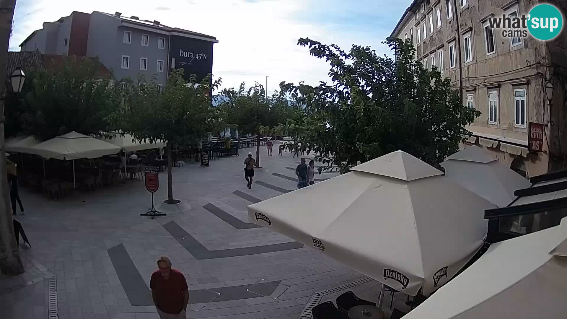 Center of Senj city – Pavlin square – Live Cam Dalmatia