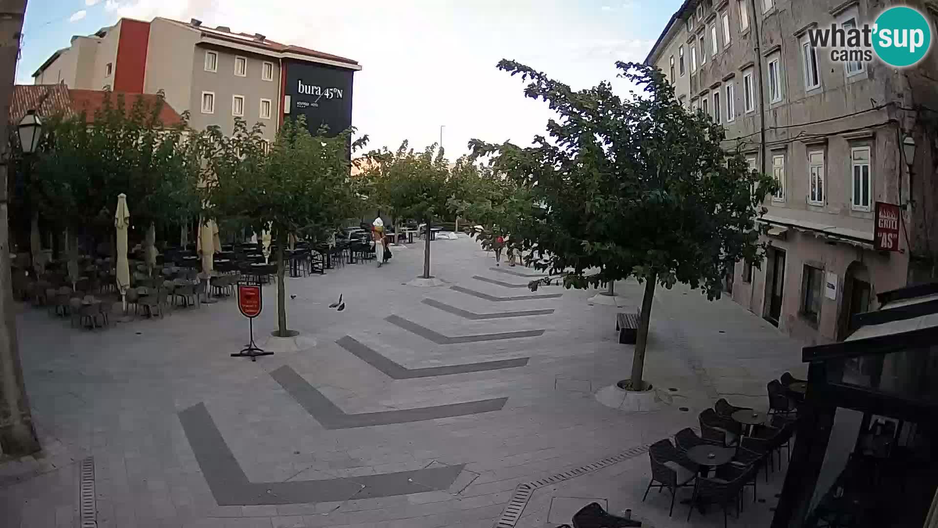 Center of Senj city – Pavlin square – Live Cam Dalmatia